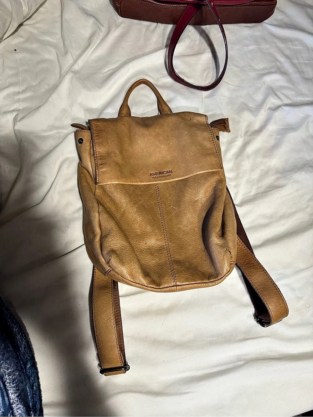 American Leather Co. Cleveland Backpack. Brown